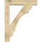 Ekena Millwork Olympic Block Rough Sawn Bracket w/ Offset Brace, Douglas Fir, 6"W x 28"D x 36"H BKT0604X28X36OLY05RDF - alternate 3